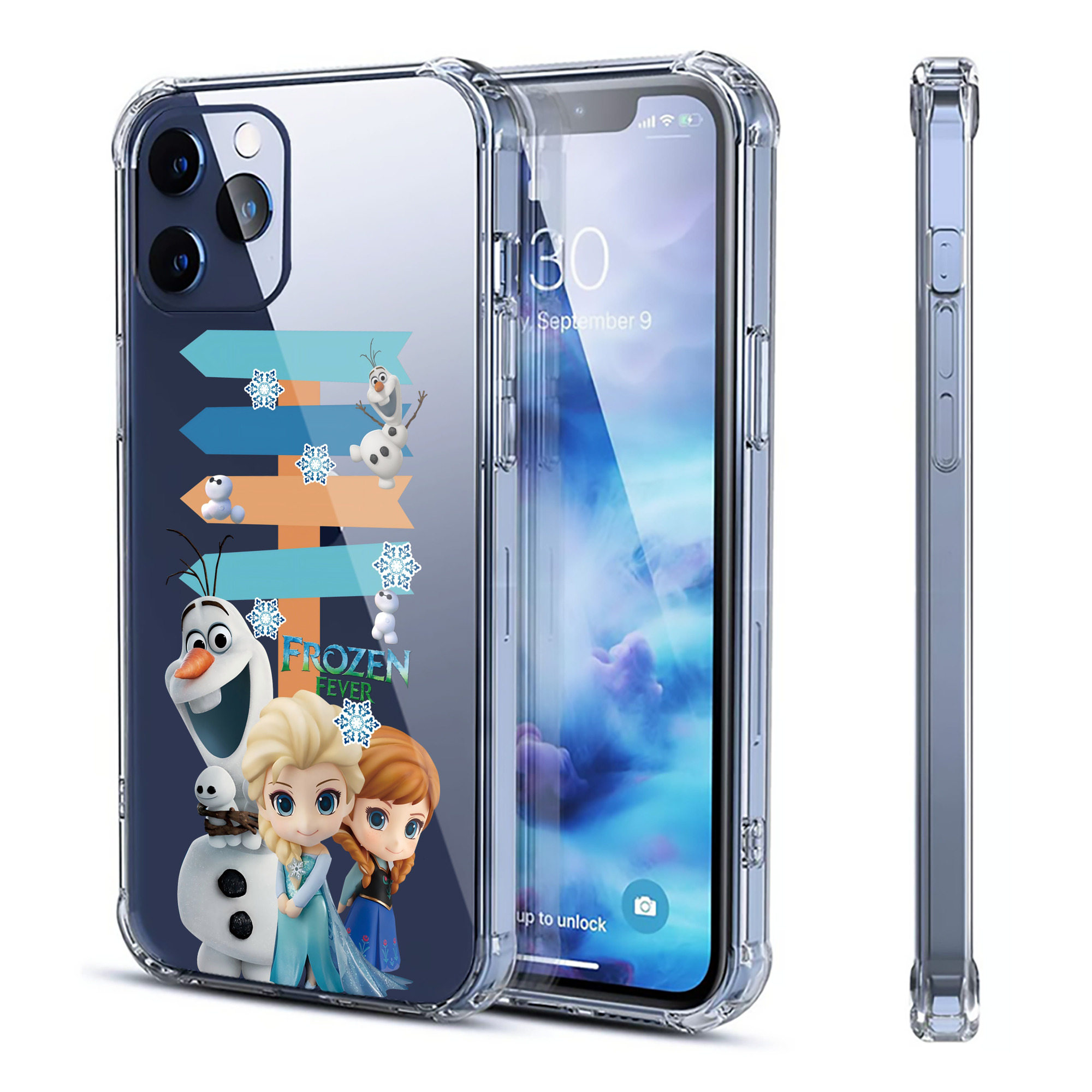 （画像用） アナと雪の女王 アンナ エルサ Frozen Anna Elsa 【iPhone 12シリーズ対応】透明スマホケース（クリアソフトケース）
